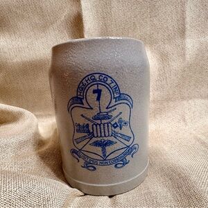 WWI U.S. Army 7th Engineers HQ Stoneware Stein 0.5L German Made AEF